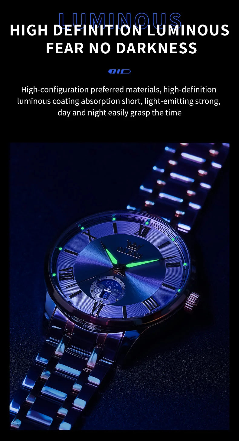 Día y Fecha — Reloj de Cuarzo para Hombre | OLEVS