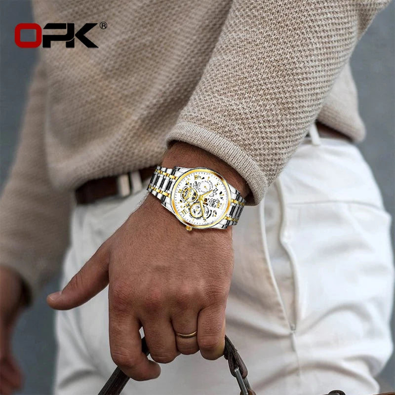 Clásico de Acero — Reloj de Cuarzo para Hombre | OPK