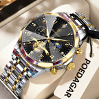 Cronógrafo de Acero — Reloj de Cuarzo para Hombre | POEDAGAR