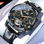 Reloj Mecánico Automático Tourbillon Esqueleto | OLEVS 7088