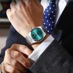 Calendario Semanal de Acero — Reloj de Cuarzo para Hombre | POEDAGAR 930-GN1