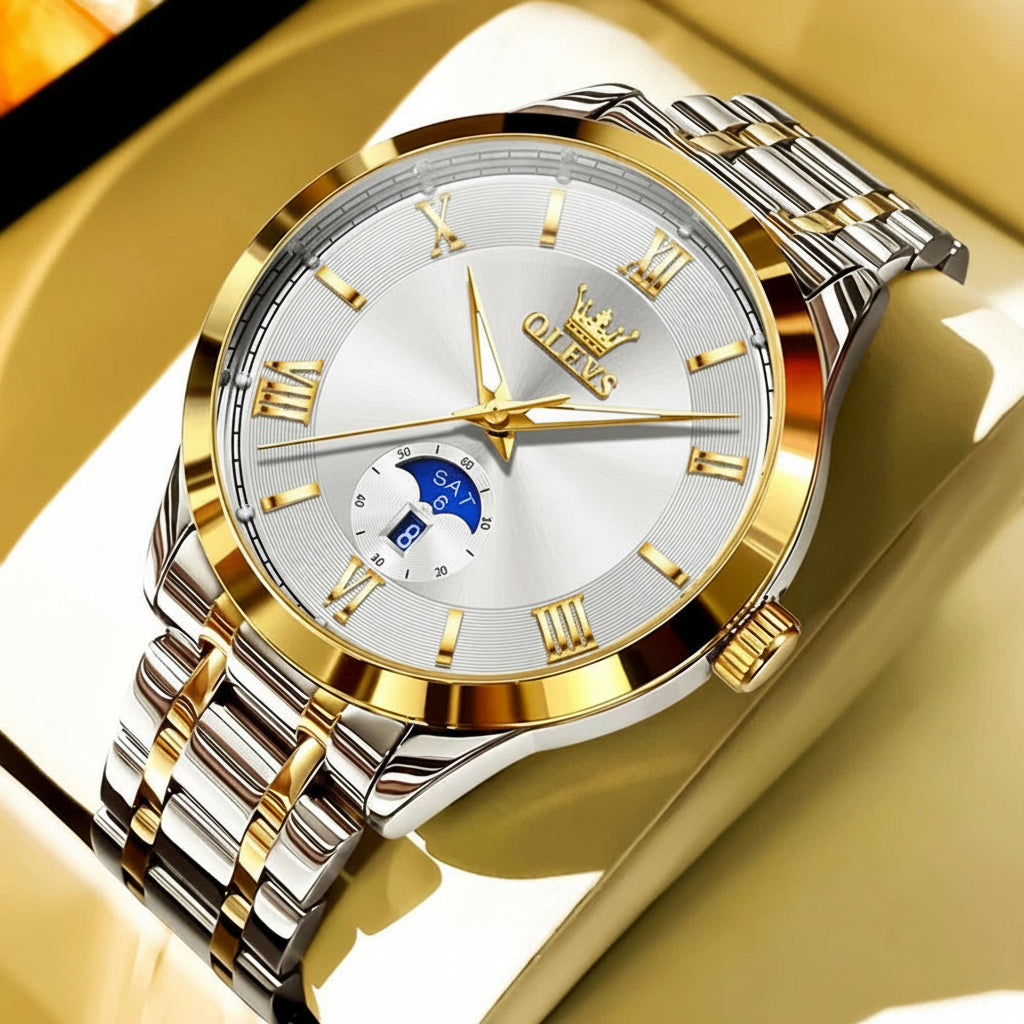 Día y Fecha — Reloj de Cuarzo para Hombre | OLEVS