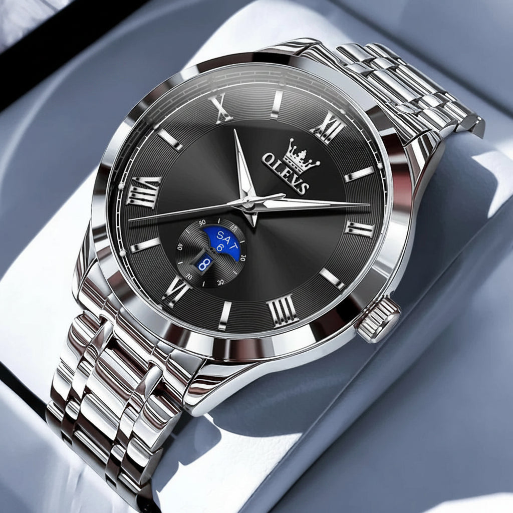 Día y Fecha — Reloj de Cuarzo para Hombre | OLEVS