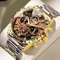 Fase Lunar y Esfera Multifunción — Reloj de Cuarzo para Hombre | BINBOND 7741