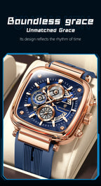 Cronógrafo Deportivo Cuadrado — Reloj de Cuarzo para Hombre | POEDAGAR
