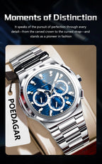 Cronógrafo Business con Fecha — Reloj de Cuarzo para Hombre | POEDAGAR