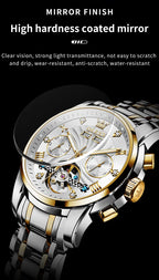 Reloj Mecánico Automático Tourbillon Esqueleto | OLEVS 7088
