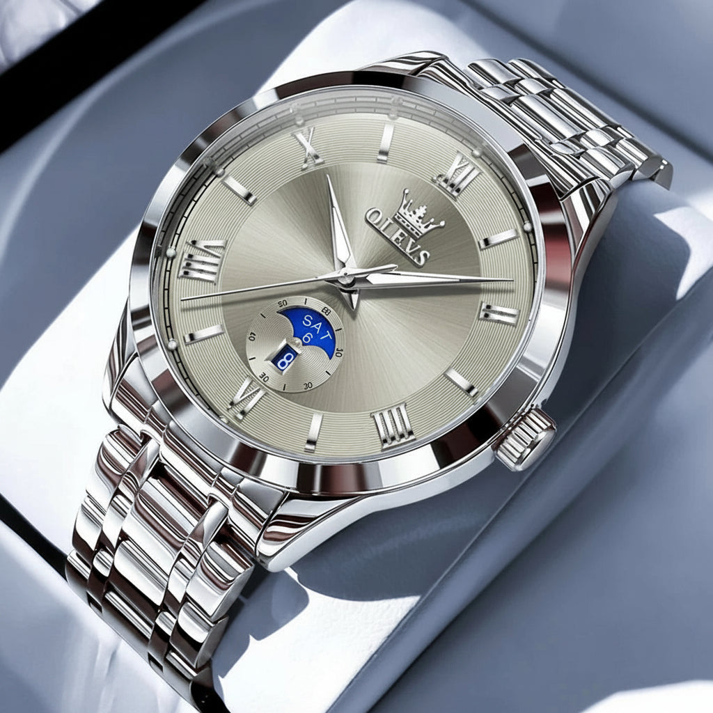 Día y Fecha — Reloj de Cuarzo para Hombre | OLEVS