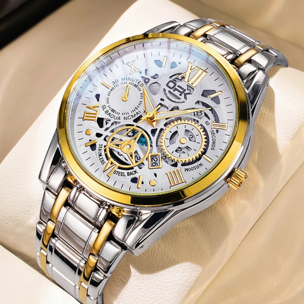 Clásico de Acero — Reloj de Cuarzo para Hombre | OPK