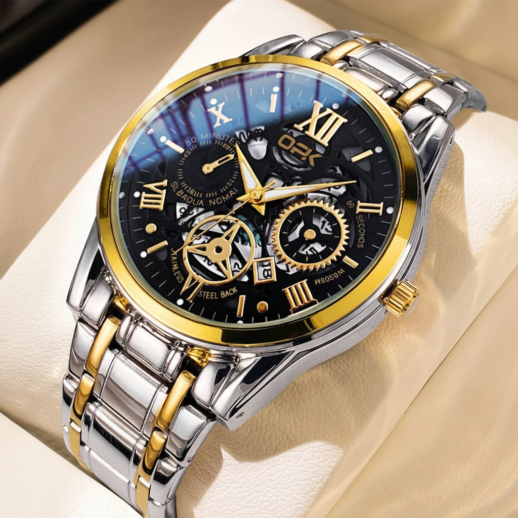 Clásico de Acero — Reloj de Cuarzo para Hombre | OPK