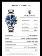 Cronógrafo 938 — Reloj de Cuarzo para Hombre | POEDAGAR