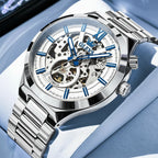 Reloj Mecánico de Cuerda Manual Esqueleto | OLEVS 6722