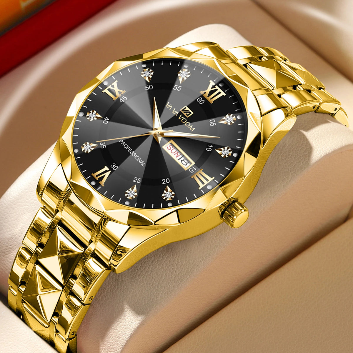 Doble Calendario 41 mm — Reloj de Cuarzo para Hombre | VA VA VOOM