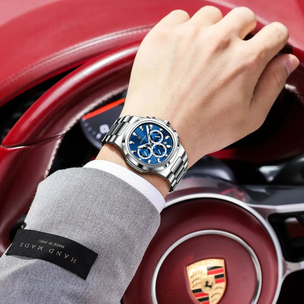 Cronógrafo Business con Fecha — Reloj de Cuarzo para Hombre | POEDAGAR