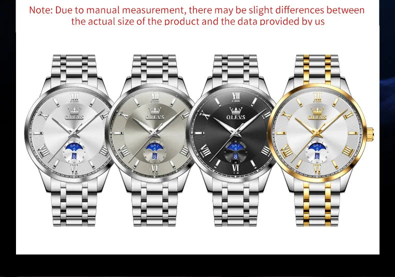 Día y Fecha — Reloj de Cuarzo para Hombre | OLEVS