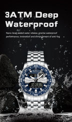 Analógico-Digital Dual Time — Reloj de Cuarzo para Hombre | POEDAGAR