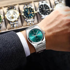 Calendario Semanal de Acero — Reloj de Cuarzo para Hombre | POEDAGAR 930-GN1