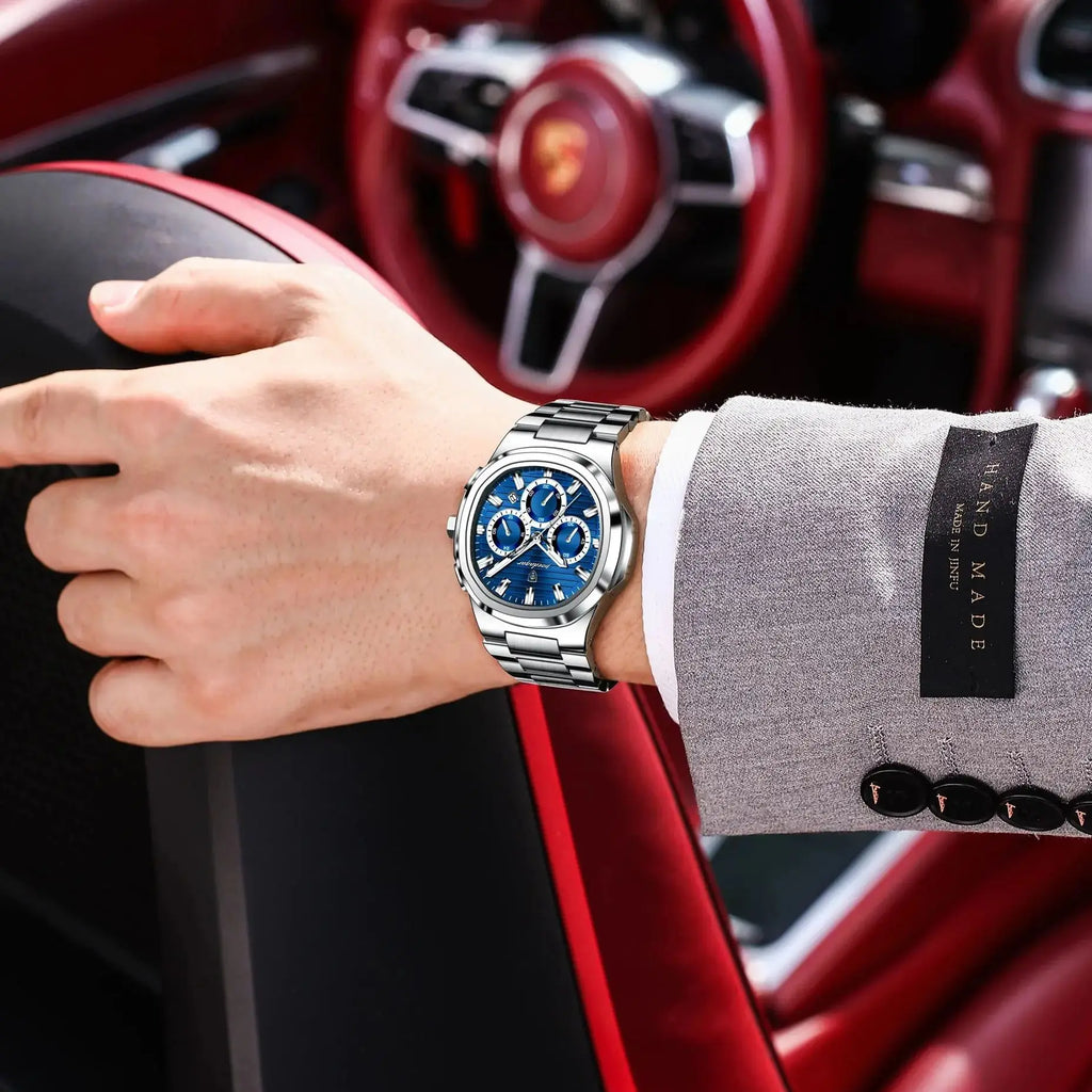 Cronógrafo Business con Fecha — Reloj de Cuarzo para Hombre | POEDAGAR