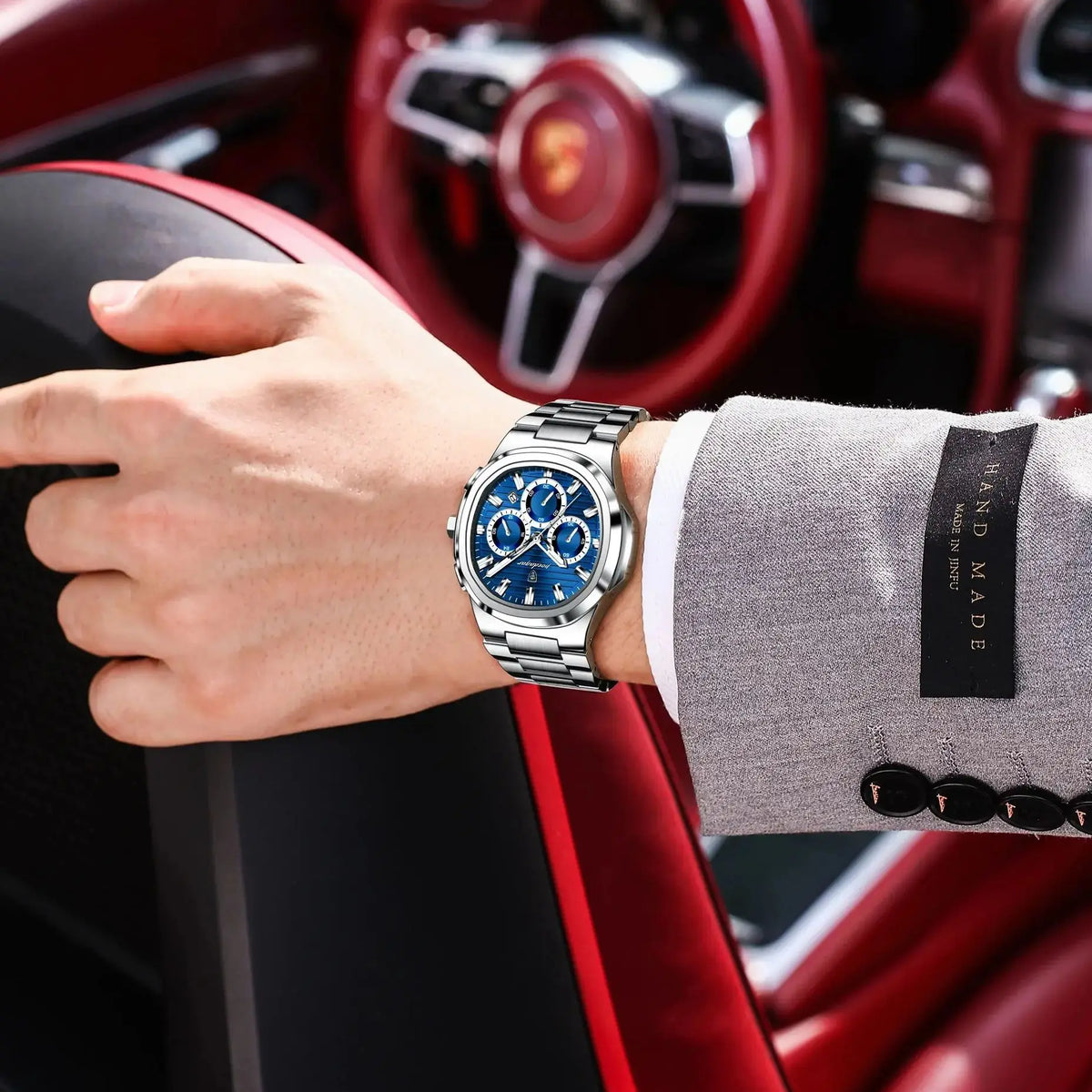 Cronógrafo Business con Fecha — Reloj de Cuarzo para Hombre | POEDAGAR