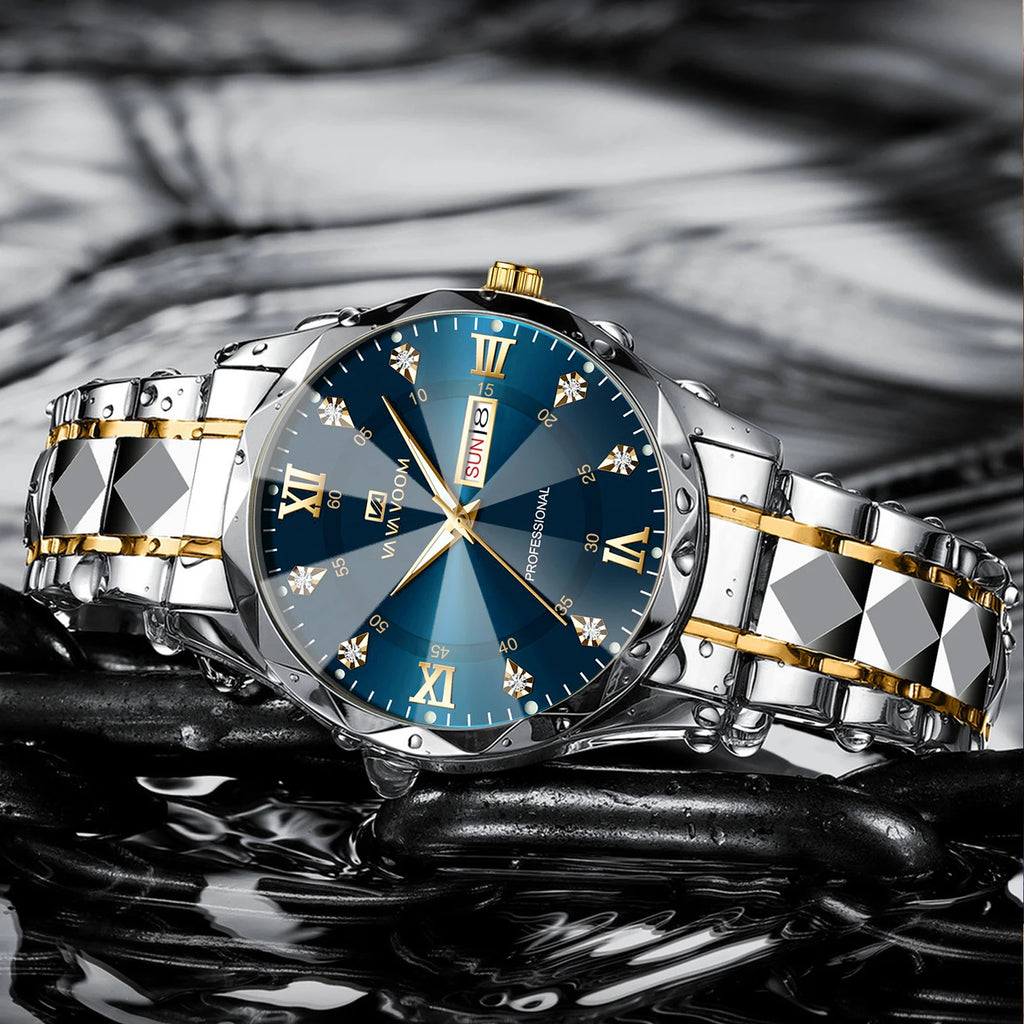 Doble Calendario 41 mm — Reloj de Cuarzo para Hombre | VA VA VOOM