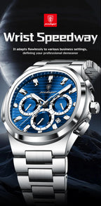 Cronógrafo Business con Fecha — Reloj de Cuarzo para Hombre | POEDAGAR