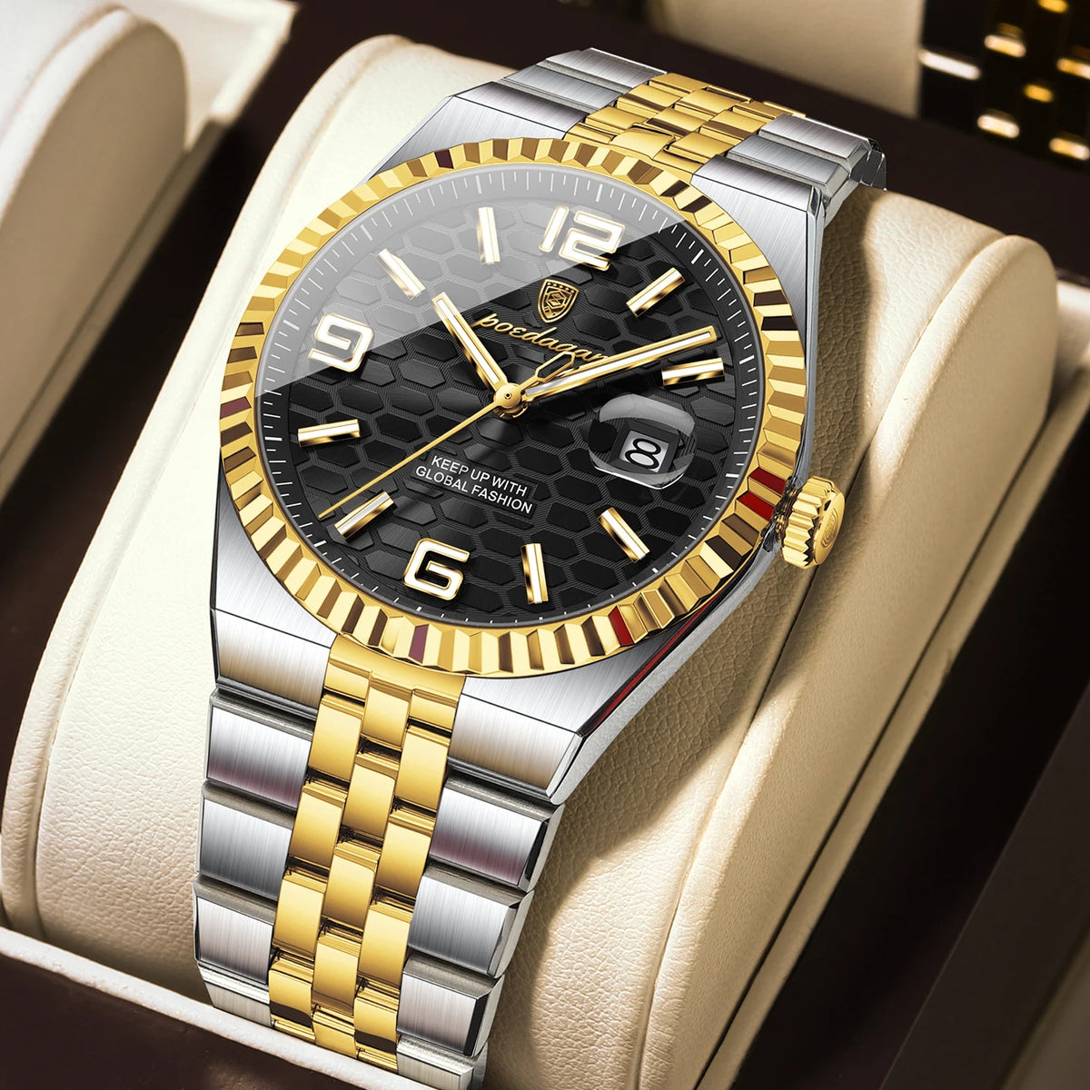 Clásico con Fecha — Reloj de Cuarzo para Hombre | POEDAGAR