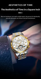 Reloj Mecánico Automático Tourbillon Esqueleto | OLEVS 7088